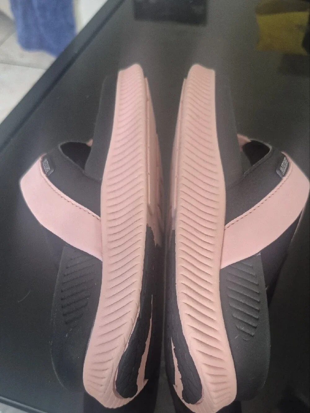 Women’s Pink and Black Comfort Thong Sandals